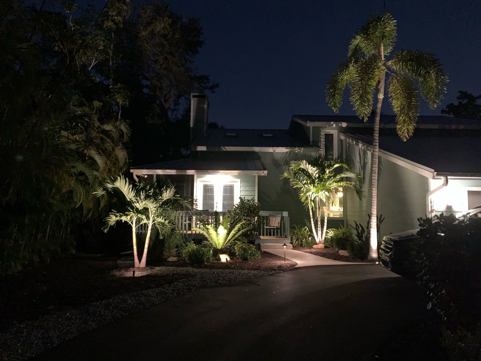 Complete property illumination for a luxury home